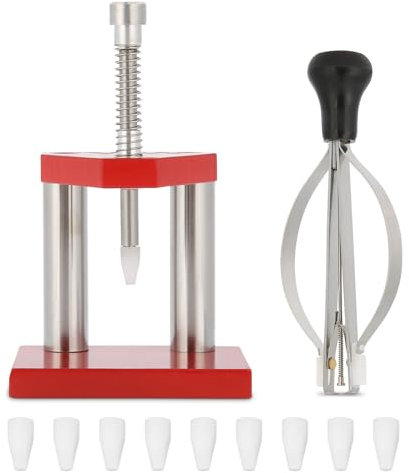 Cocoarm Uhrzeiger Werkzeug Uhr Reparatur Werkzeug Set Uhr Hand Presser Heber Uhrzeiger Puller Und Handpresser Mit 10 Stück Kunststoff Tipps Zeigerabheber Zeigerabheber Spring Bar Tool