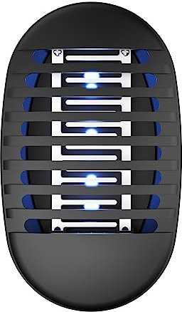 Mosquito Killer Lamp, Fly Zapper with UV Light, Powerful Electric Mosquito Bug Zapper with Cleaning Brush, Plug in Mosquito Pest Repellent for Home, Bedroom, Kitchen, Office, Indoor, Black