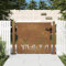Azzrora Garden Gate 105 x 80 cm Corten Steel Grass Design Garden Gates Entrance Gate Garden Gate Garden Gates