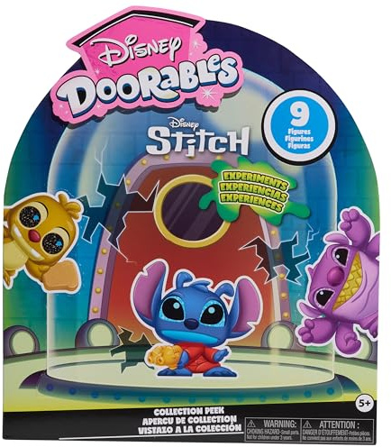 Figuras de Juguete coleccionables Stitch Experiments Collection Peek de Disney Doorables, de 3,8 cm, Juguetes para niños a Partir de 5 años de Just Play