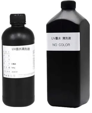 MRHZKE Tête d'impression Liquide de Nettoyage 500ML, Compatible avec la Solution de Nettoyage d'imprimante modifiée Roland Mimaki(1000ml-UV Cleaning)