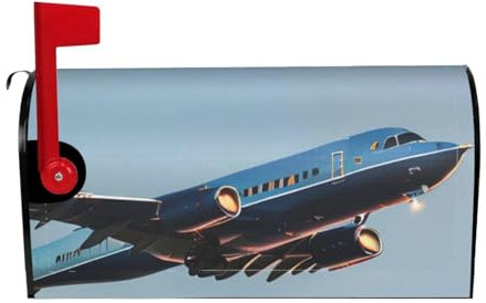 Copertura impermeabile per cassetta delle lettere con magneti volanti aereo stampa cassetta delle lettere involucri per cassette postali 65 x 53 cm