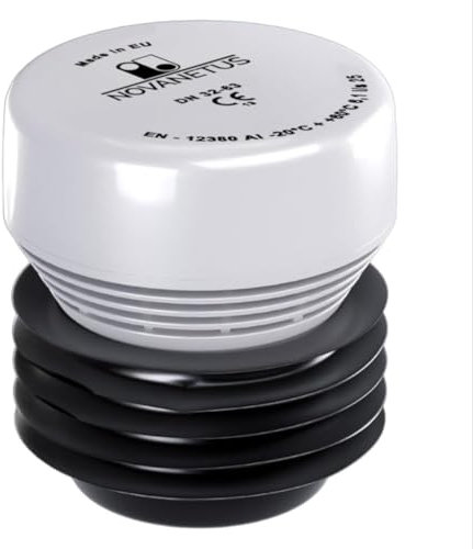 Novanetus HypAir Balance - Aeratore per tubi DN 32-63, valvola di ventilazione per impianti fognarie