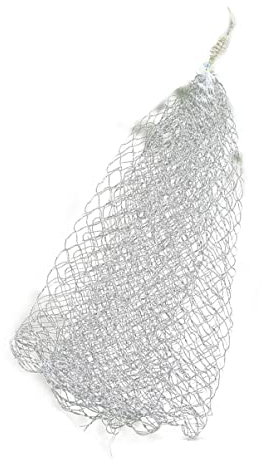 HOODANCOS Filet de Pêche de Remplacement 1,5 M Poignée Maille en Nylon Solide Filet Anti-Corrosion Épuisette Pratique Pêche en Mer Eau Douce