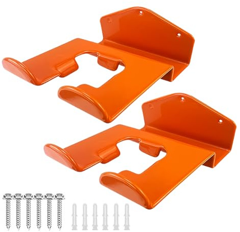 2Pcs Grass Trimmer Storage Hooks Heavy-Duty Lawn Mower Hook Bracket for Garden
