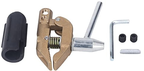 TOPINCN Robusto Morsetto di Messa A Terra in Ottone da 32 Mm con Manicotto in Gomma Leggero e Semplice Assemblaggio Morsetto di Terra 800 A per Saldatura Ad Sommerso, Saldatura A Resistenza