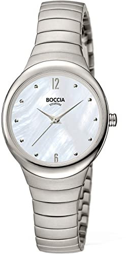 Boccia Damen Analoger Quarz Uhr mit Titan Armband 3307-01
