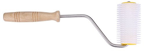 Raguso Imkerhonig Entdeckelungsnadelwalze Bienenhonigkamm Extraktionswalze mit rutschfestem Griffrad Extraktionswerkzeug für Imker Imkereiausrüstung