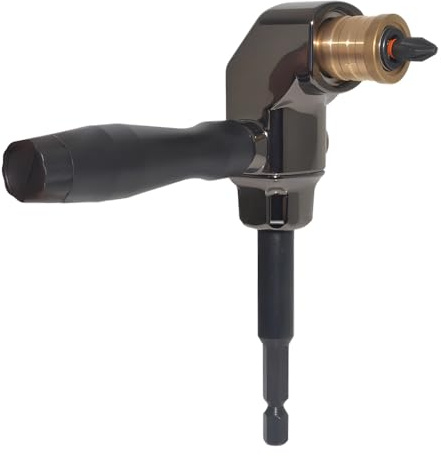 Saipe Right Angle Drill Attachment, Metal Body 90 Degree Drill Adapter