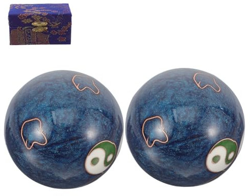 Vaguelly Set Di Piccoli Palloni Da Massaggio in Metallo Per Esercizi Manuali Per Il Muscolare