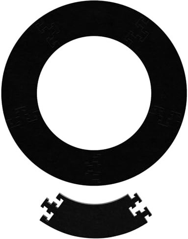 XAWU Anello per bersaglio per freccette, protezione da parete in EVA resistente, adatto per bersaglio standard da 45 cm, per uso domestico, bar e esterno, accessorio per freccette facile da installare