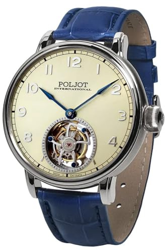 Poljot International Montre Homme Tourbillon XVIII Bleu/Champagne 3400.T-XVIII-CS