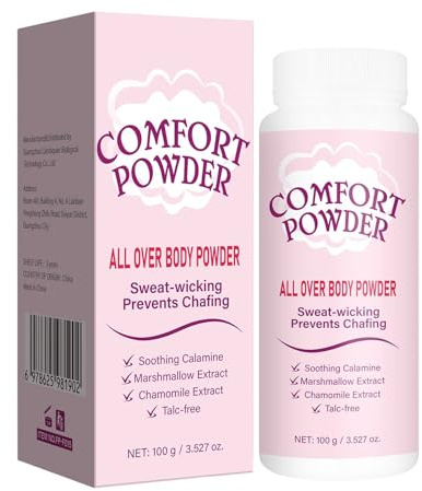 Polvo corporal sin talco para mujeres, antihumedad y olores, Intimate Comfort Dry & Fresh Powder con fragancia, absorbe el sudor, desodorante para pieles secas y frescas (1)