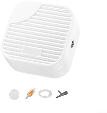 345 W tyst akvarieluftpump med exakt gasvolymjustering, låg decibeldrift, dubbel magnetisk struktur och stabil ABS-bas lämplig för akvarium (3 W)