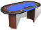vidaXL Pokertisch für 10 Spieler mit Dealerbereich und Chipablage Blau, Pokertisch, Pokertischauflage, Pokertisch Auflage, Pokertische