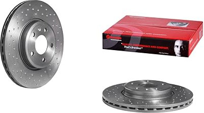 Brembo Xtra 09.A820.1X - Disco Freno Forato Anteriore, Set di 1