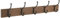 Amazon Basics Rectangulaire Patère murale, Lot de 1, Bois brut
