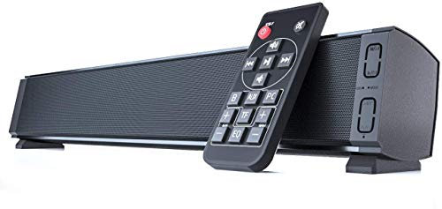 Yangers Altoparlante Wireless Bluetooth 5.0, Soundbar per TV con Telecomando, Wireless da 20 W con USB ricaricabile, EQ integrato per Home Cinema Audio, PC, TV, cellulare, Laptop