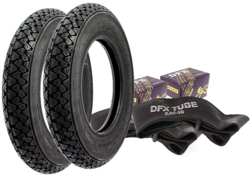 2EXTREME 2X Reifen 3.00-10 + Schlauch VEE Rubber VRM054 Roller kompatibel für Piaggio Vespa PK XL ET3