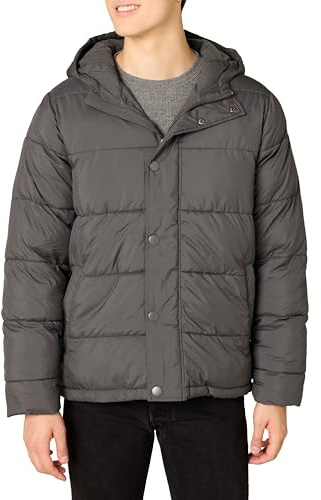Amazon Essentials Men's Winter Heavyweight Hooded Puffer Coat