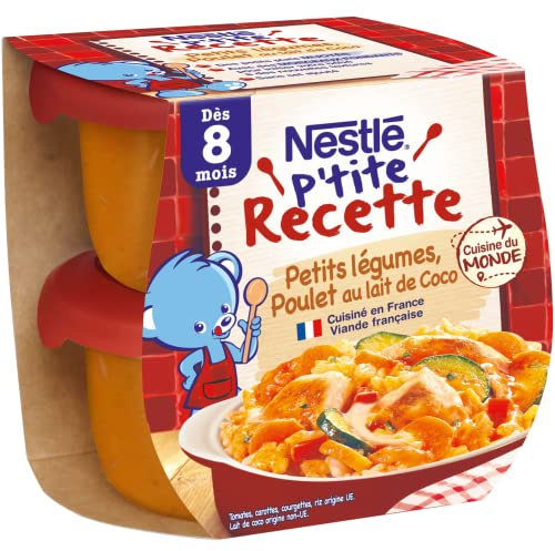 Nestlé Bébé - P'tite recette Légumes Poulet - 2x200g - dès 8 mois
