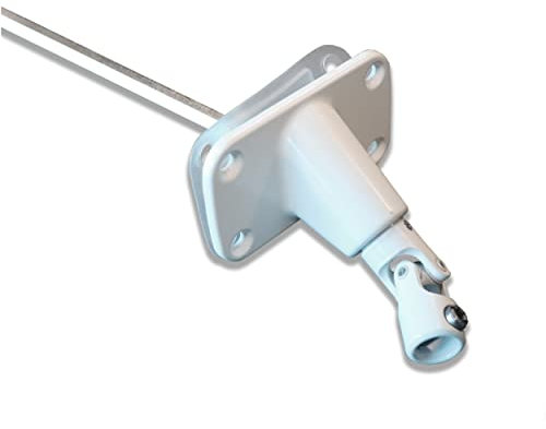 Box Outlet – 90 Degrees – Hexagonal of 7 – Diameter 12 mm – Length 335 mm – For Roller Shutters – Box Passer Outlet – Made in France – Blind Carpentry