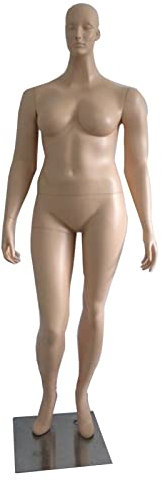 LJHU Manichino Manichino Completo Donna Plus Size, Facile da Montare e Smontare la Forma Realistica del Vestito Grasso, Manichino da Cucito del Centro Commerciale di Vendita Online