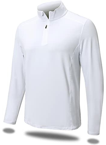 MEETWEE Poloshirt Golf Hombre Manga Larga Hombres, Camisa Funcional Polo Camisa Protección UV Camisa Secado rápido Transpirable Deporte al Aire Libre