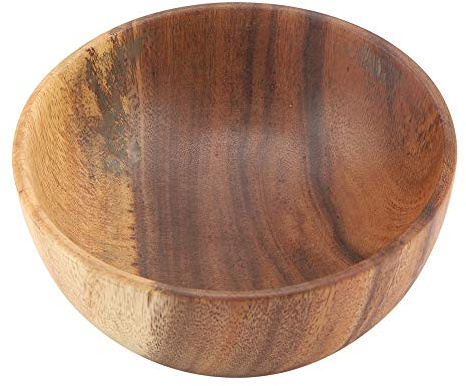 Cuenco De Madera,Redondo Grande Clásico,16 * 7cm,para Servir Ensalada, Fruta o Pan,Utensilio De Cocina Hecho A Mano