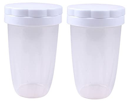 MAGICLULU 2St Sieb Sieb pulversieb gewürzstreuer mehl feinmaschig handmehlsieb küchenarmatur Kitchen Accessories Kuchen Dekoration mehlsiebe Gebäck Filter Flaschen Puderzucker Staubtuch Weiß