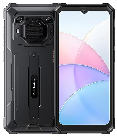 Blackview BV6200 - Outdoor Handy - Smartphone mit 6.5'' Display - 64 GB ROM, 4 GB RAM - Android 13 - Starke Batterie 13 000 mAh - Kamera 13 MP - Schwarz