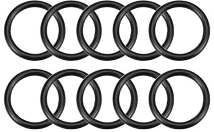 TOP-VIGOR 10Pcs Nitrile Rubber O-Rings, 22mm OD 16mm ID 3mm Width Metric Sealing Gasket, Rubber Washers O Rings Spacers for Faucet Plumbing Automotive Repair, Black