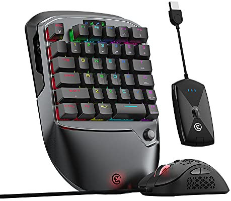 GameSir Gaming Tastatur und Maus für PS4/Xbox One/Xbox Series X/S/Nintendo Switch/PC, VX2 AimSwitch Wireless Tastatur und Maus Adapter, Controller Adapter für Computer und Konsolen