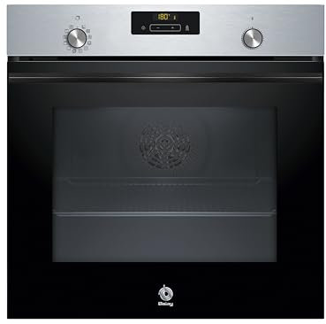 Balay - Horno multifunción, 60 cm, Pirólisis y Aqualisis, Control Comfort, 10 recetas, Cristal Negro, 3HB4841X3