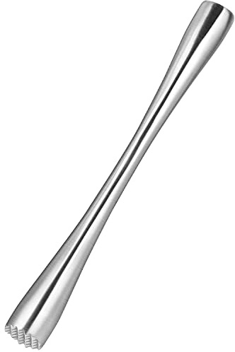 Quystetes Machacador de cóctel de acero inoxidable para limones y cócteles, para frutas frescas, , barras de hielo, herramientas de 26 cm