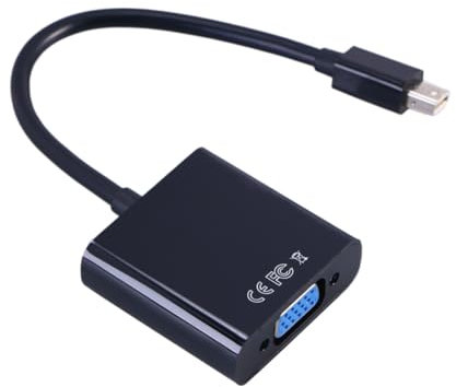 CLISPEED Adattatore Displayport Vga Convertitore Mini Vga Compatto Per Multi-display Supporta Risoluzione Connessione Esterna Senza Alimentazione