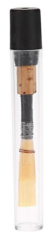 Hanche Hautbois,Pièces de rechange pour instrument à vent en bambou de hautbois roseaux Accessoires pour instruments à vent en bois avec manchon de tube transparent pour débutants(