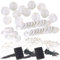 Lunartec Lampignon Lichterkette: 2er-Set Solar-LED-Lichterketten, warmweiß, je 20 Lampions, 3,8 m, IP44 (Solar-Lichterkette Lampions außen, Mini, Lampignons)