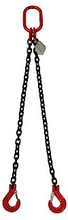 Chaîne de butée à 2 brins GK8 - Noir - Longueur utile : 1,5 m