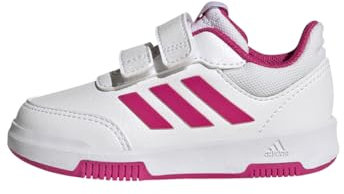 adidas Jungen Unisex Kinder Tensaur Hook and Loop Shoes Laufschuhe, Cloud White/Real Magenta/Black, 23.5 EU