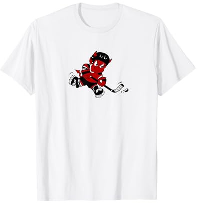 Cute Little Devil Hockey Player T-Shirt