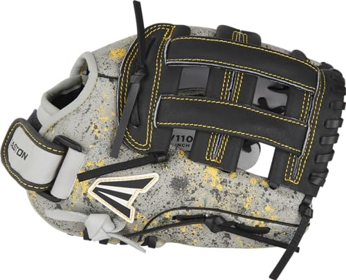 Easton | HAVOC Baseball Glove | Left Hand Throw | 11 - Pro H-Web | Grey/Black/Yellow