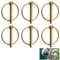 Anello O Pin Trattori, 6 pezzi Perno Di Bloccaggio, Anello O-pin Anello Perno, Boccole per Boccole, Boccole M4,5, Tipo O Perno Di Fissaggio, Per Trattori Agricoli Rimorchi Camion Tagliaerba