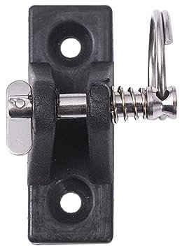 WESIEVYA Accesorio para Toldo De Barco Herrajes De Acero Inoxidable Instalación Fácil Soporte Duradero 2 Tornillos Incluidos Compatible Yates y Embarcaciones Adecuado para Toldos y Biminis