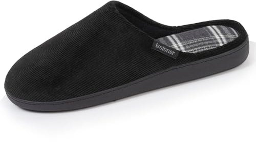 Isotoner Chaussons pantoufles Mules homme ultra confortables semelle à mémoire de forme