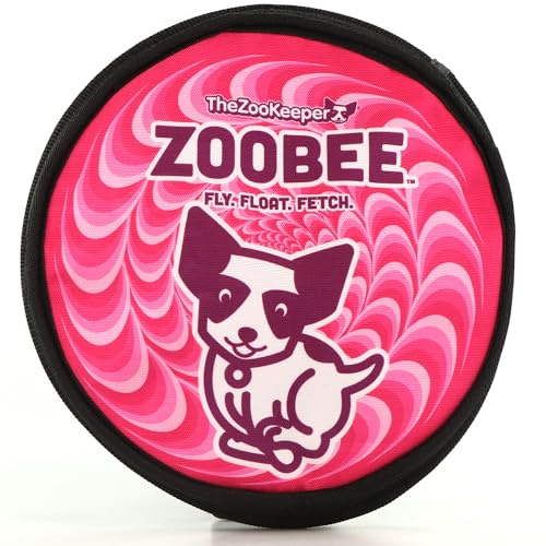 ZooBee Flying Disc Dog Toy – Dog Vision Friendly Colors – Soft & Durable Toss Disc for Indoor & Outdoor Play, Water Fetch & Pool Fun – Safe on Teeth – Floating Dog Toy – Lightweight & Easy to Throw