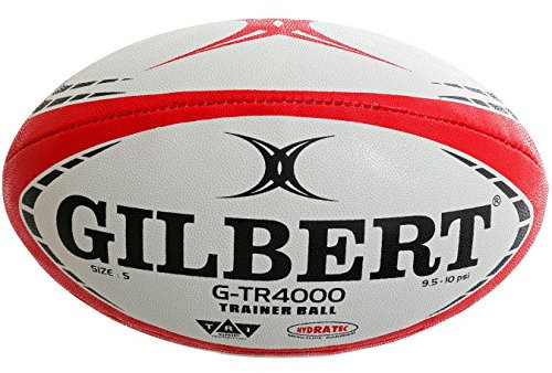 Gilbert G-TR4000 Rugby-Ball, Rot, Größe 4