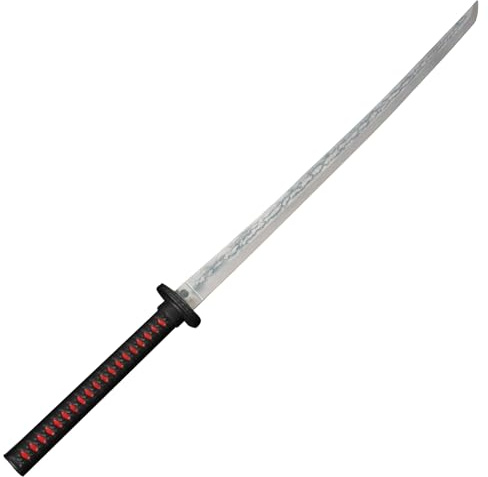 Original Cup Katana | Spada Giapponese | qualità Premium | Nero | Cosplay | Ultra Realistico e Forte | Polistirolo | Accessorio Horror | Party | Halloween | 100% Divertimento