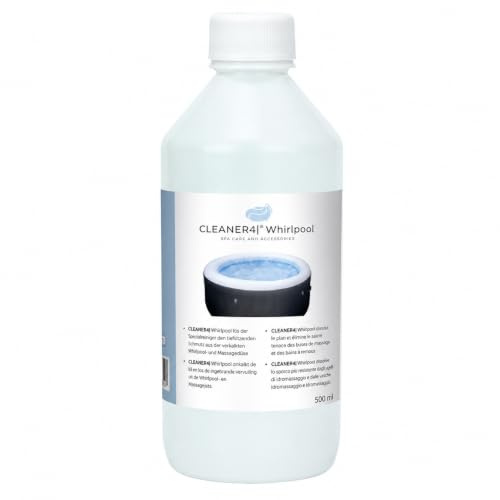 Whirlpool Reiniger Set, Dermatest sehr gut, ohne Chlor, biologisch abbaubar, als Set 0,5 Ltr. Sprühflaschen mit high twistet Hochleistungstuch 40 x 40 cm, speziell für Aufblaswhirlpools