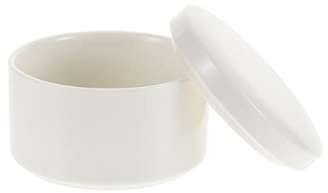 Cabilock Boîte à Bijoux Céramique Ronde Boîte De Rangement Pour Bagues Et Boucles Oreilles Blanc Et Élégant